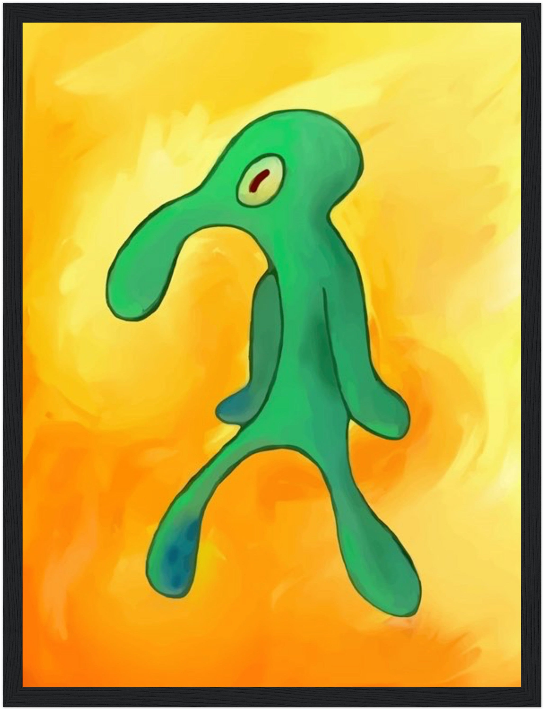 Thaddäus-Kunst im edlen Holzrahmen (30 x 40 cm)